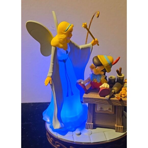Hallmark Pinocchio Fairy Ornament color changing  'A Real Boy' New - Picture 8 of 9